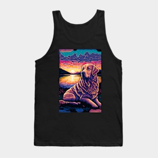 Dog and Reflection at Dusk Tank Top